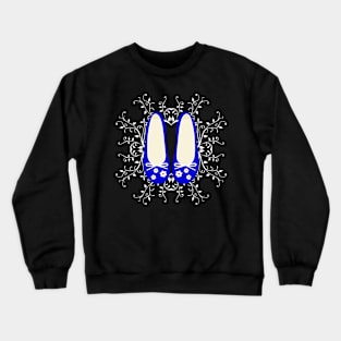 Cute royal blue pumps shoes Crewneck Sweatshirt